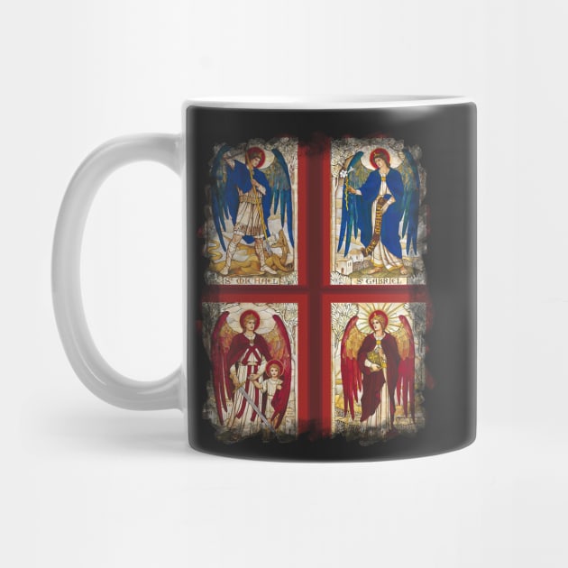 St MIchael St Gabriel St Raphael and St Uriel Archangel Angel Saint by hispanicworld